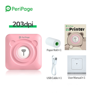 <span class=keywords><strong>Mini</strong></span> imprimante photo portative Imprimante photo thermique sans fil Péripage <span class=keywords><strong>A6</strong></span> 203dpi Imprimante thermique préférée des clients 58mm 2" - Product Image 1