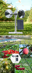 N8-1 태양광 음성 조류 퇴치 장치 360도 광범위 반사 회전 프리즘 컵 바람 동력 회전 거울 - Product Image 5