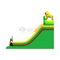 Grand toboggan gonflable pour enfants, idéal pour 5 enfants, utilisation intérieure et extérieure, pour un plaisir intense.