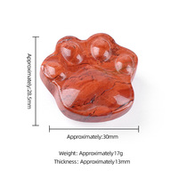 Ornements de patte de chat en pierre naturelle de haute qualité, améthyste, quartz rose, pierre énergétique, décoration d'intérieur