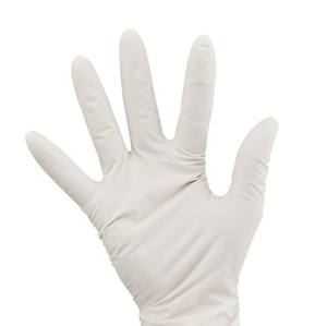 Gants en latex antidérapants sans poudre, épaisseur 5 MIL, longueur 24 CM, pour écran et étanches, pour utilisation en salle blanche et en laboratoire - Product Image 1