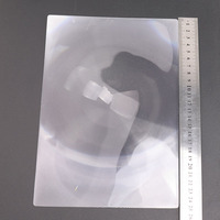 Feuille grossissante Taille 245x170mm Lentille de Fresnel en PVC pleine page Loupe de lecture en plastique