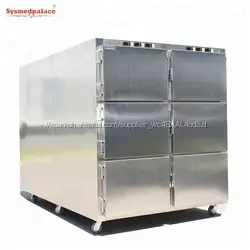 Refrigerador mortuorio del hospital Sysmedpalace en venta productos funerarios de 3 puertas con precio inferior