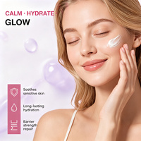 Crème hydratante anti-rides PDRN à marque privée, acide hyaluronique, ectoïne, GHK-Cu, soin coréen pour la réparation de la barrière cutanée, crème apaisante pour le visage