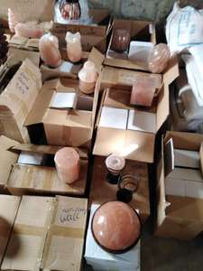 Nouvel an vente prix le plus bas 2022 nouveau Design décoration de la maison diffuseur d'arôme naturel rose sel de l'Himalaya lampe sel de l'Himalaya - Product Image 2