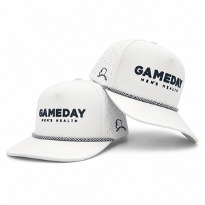 Casquette de golf à cinq panneaux avec logo personnalisé brodé, haute qualité, faible MOQ, visière incurvée, fermeture Velcro, durable, respirante, unisexe - Product Image 1