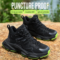Chaussures de sécurité OEM pour homme avec embout en acier, anti-écrasement, anti-perforation, chaussures de travail antistatiques pour la construction et l'usine 8818