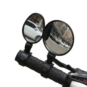 Bicycle Mountain Bike Universal 360-degree Rotating Adjustable Handle Rearview Mirror Oval Reflector