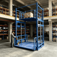 Mini-ascenseur hydraulique personnalisé pour la maison, petit élévateur vertical de fret pour le transport de marchandises en intérieur dans les villas et les magasins