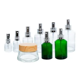 Yozzi garrafa de perfume de 15ml, embalagem com perfume de vidro atomizador, garrafa de vidro transparente
