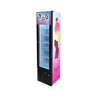 Congélateur vertical Meisda SD105 105L, vitrine réfrigérée horizontale commerciale de haute qualité, équipement de réfrigération en verre, accepte les commandes