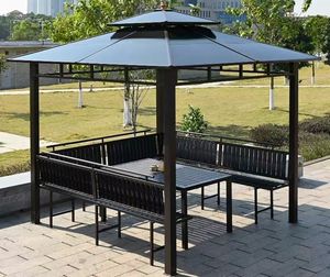 Pavillon de loisirs en aluminium à ossature métallique de luxe solaire bon marché, avec revêtement en poudre, pour terrasse et balcon - Product Image 4