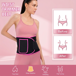 Hot Sale High Quality Adjustable Waist Support Neoprene Tummy Trimmer Sweat Sauna Waist Trainer Waist Trimmer Belt for <b>Women</b> Men - Product Image 1
