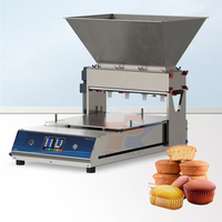 Machine de production de gâteaux automatique commerciale, machine industrielle de remplissage de pâte à gâteau de type table compacte, au prix d'usine