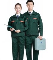 JUCHI JC-L0020 Vêtements de travail de sécurité en coton unisexe, uniforme d'ouvrier d'usine, manches courtes