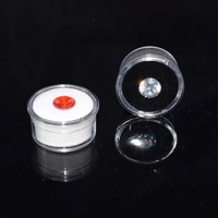 Boîte de rangement de pierres précieuses en diamant, boîte d'emballage de pierres précieuses, boîtes de présentation de bijoux en pierre, petite boîte de rangement de bijoux en acrylique