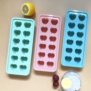 Tùy Chỉnh Trái Tim Linh Hoạt Silicone Ice Cube Khay Thân Thiện Với Môi Được Chứng Nhận Cấp Thực Phẩm Cho Trẻ Em Dễ Dàng Phát Hành Tủ Đông Sử Dụng - Product Image 4