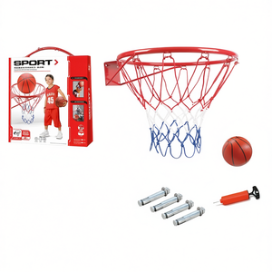Cercle de basket-ball sportif 45 cm en métal pour jeu intérieur/extérieur pour enfants - Product Image 2