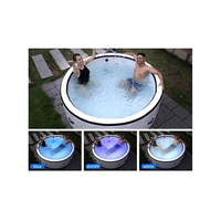 Bains à remous débordement infini et extérieur gonflable deux personnes bain à remous Massage sexy sauter bain à remous