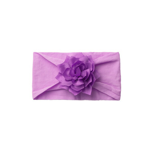 New Flower Soft <strong>Baby's</strong> Turban Cute Comfortable Solid Color <strong>Baby's</strong> Fontanelle Hair Band Children's <strong>Headbands</strong> - Product Image 5