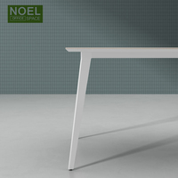 Personnel de bureau moderne face à face poste de travail de bureau avec cloison de table en bois pour 1 personne ensemble de bureau et chaise
