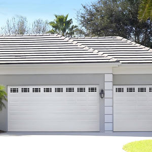 Puerta de Garaje Exterior para Casa o Villa a Precio Económico, Diseño de Puerta de Garaje Seccional Aislada Automática con Placa Superior - Product Image 2