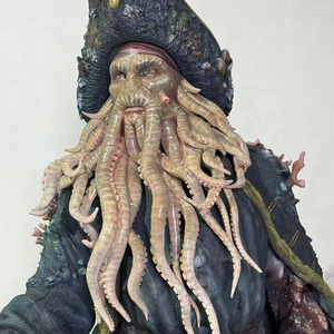 Statua in Silicone di Davy Jones <span class=keywords><strong>dei</strong></span> <span class=keywords><strong>Pirati</strong></span> <span class=keywords><strong>dei</strong></span> <span class=keywords><strong>Caraibi</strong></span> a Grandezza Naturale, Qualità Museale, Ultra Realistica - Product Image 1