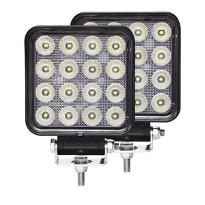 Araba aksesuarları 24V 12V Spot LED çalışma ışığı 48W Led sürüş çalışma sis cob lambası Jeep/Kamyon/tekne