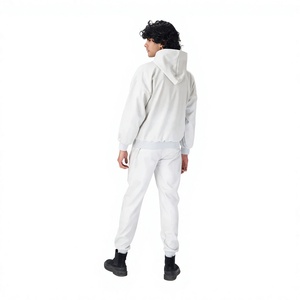 Ensemble populaire unisexe sweat à capuche et jogging en tissu doux, survêtement décontracté, tenue de détente confortable, mode urbaine, personnalisation de marque - Product Image 2