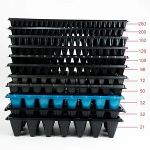 Black <strong>10x20</strong> Cell Plastic Seedling Starter <strong>Tray</strong> for Microgreens Plant <strong>Growing</strong> Watering &amp; Irrigation <strong>Tray</strong> - Product Image 2