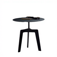 Table basse italienne de luxe portable, mini, durable, à hauteur réglable, design moderne, en fer, petite table d'appoint pour salon