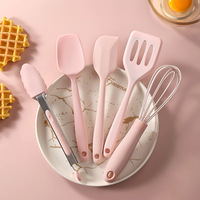 Stoviglie nuove 5 pezzi in Silicone Mini spatola da cucina antiaderente cucchiaio da zuppa vanga Set utensili da cucina strumento Gadget