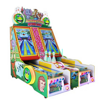Machine de jeu d'arcade de bowling d'aventure de qualité commerciale, à monnayeur, pour deux joueurs, avec système de rédemption de tickets, pour centre de jeux