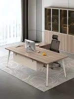 Bureau de direction extensible de style moderne et simple, prix compétitif, Guangdong Jinbeixuan CCZ Furniture, avec armoire latérale mobile