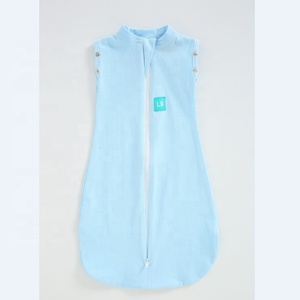 Vestiti per neonati sacco a pelo per bambini tessuto naturale tinta unita solido 1.0 Tog 100% cerniera in bambù sacco a pelo per neonato - Product Image 3