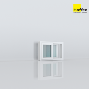 Ventana Corredera de PVC HOFFEN Blanca 80x50 cm con Malla Insonorizada e Impermeable, Estilo Moderno Tailandés - Product Image 4