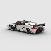 Compatible avec les briques de marque, voiture de course MOC, jouets de construction éducatifs à assembler soi-même pour enfants, en plastique