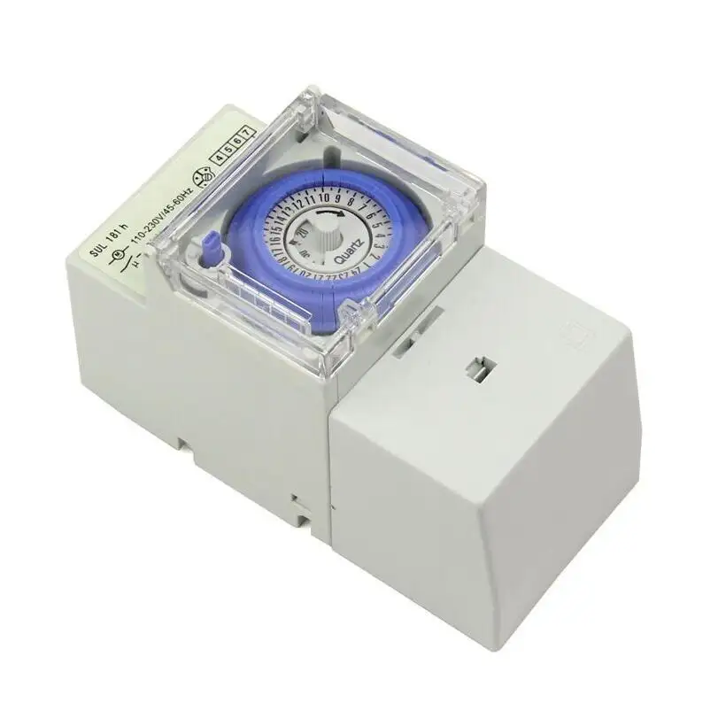 SUL181H 110-230 V 45-60Hz Analogico Meccanico 24 Ore di Tempo Timer Interruttore