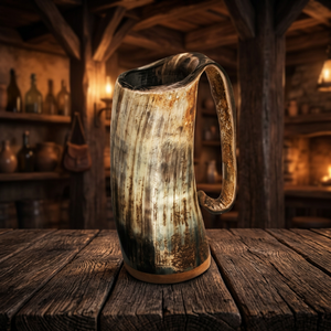 Calidad Premium B.S. Jarra de Cerveza Estilo Vikingo GFDR90, Taza de Cerveza de Vidrio Reutilizable y Ecológica, Estilo Americano Antiguo, para Cumpleaños - Product Image 1