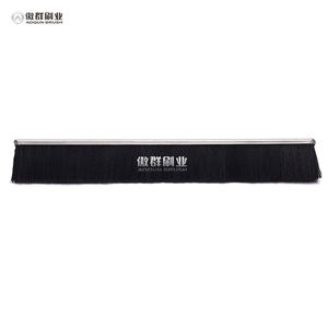 Brosse pour <span class=keywords><strong>porte</strong></span> coulissante <span class=keywords><strong>Porte</strong></span> et fenêtre Brosse à bande d'étanchéité Pile supérieure en laine Wea Arrêt de <span class=keywords><strong>porte</strong></span> magnétique Nickel brossé - Product Image 1