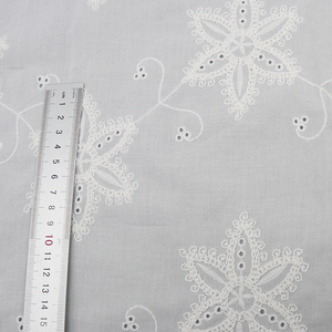 <strong>Soft</strong> Embroidered Cotton <strong>Fabric</strong> for Dressmaking <strong>Wholesale</strong> Custom Design - Product Image 5