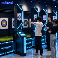 Mesin Permainan Simulator Panahan Dalam Ruangan, Peralatan Latihan Menembak Interaktif untuk Pusat Perbelanjaan dan Taman Petualangan
