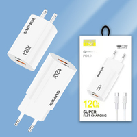 Nuevo Cargador de Pared Tipo C con Enchufe Europeo para Teléfono Celular, Cargador Rápido Tipo C + Puerto USB para Xiaomi 15 PRO