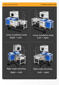 <span class=keywords><strong>Lave</strong></span>-<span class=keywords><strong>vaisselle</strong></span> commercial automatique OEM 110V/220V/380V, type à couvercle relevable indépendant, <span class=keywords><strong>lave</strong></span>-<span class=keywords><strong>vaisselle</strong></span> à stérilisation haute température - Product Image 2