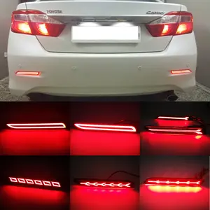 Airplane Bone Grid Arrow LED Bumper Start Scanning Running Reflector Turn Signal Rear Fog Warning Flashing Lamp Tail Brake Light