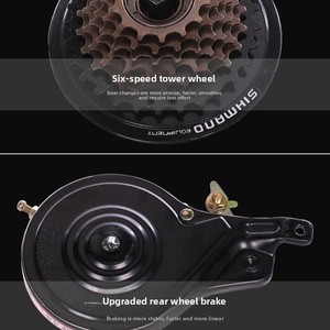 Biciclette per Bambini e Ragazzi, Mountain Bike 20-24 Pollici, 6 Velocità, Cerchi in Lega di Alluminio, Telaio in Acciaio ad Alto Tenore di Carbonio per 8-15 Anni - Product Image 5