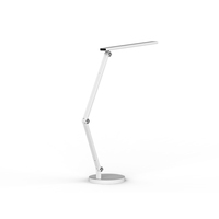 Lampe de bureau LED moderne pliable et réglable avec variateur d'intensité, protection oculaire, idéale pour la lecture, les salons de manucure, les travaux manuels et les postes de travail