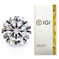 Diamante Redondo Cultivado en Laboratorio (Color D, Perforado con Láser) con Corte Excelente, Certificado IGI, Marca LANXIN para Joyería