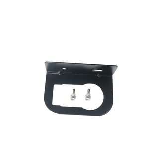 Trailer 4 Pin And 7 Pin Socket Mounting <b>Bracket</b> Steel <b>Black</b> For American Style Cargo Carrier - Product Image 3
