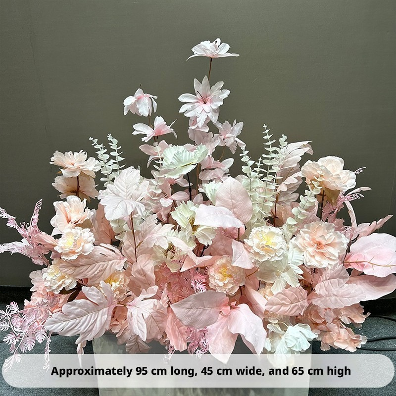 9# Fila di fiori rosa stile 1 [A partire da due pezzi]